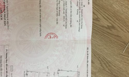 Mặt tiền Nghĩa Thục Quận 5 cần bán