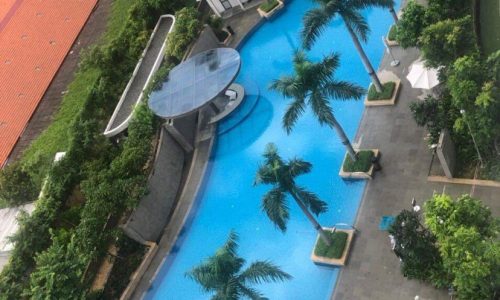 CITY GARDEN – bán căn hộ 1 phòng ngủ tháp mới view hồ bơi