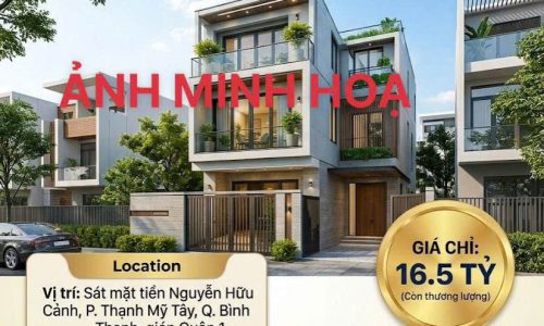 Nhà 4 tầng đường Nguyễn Hữu Cảnh, Giáp Q1 Có hoàn công 16ty5